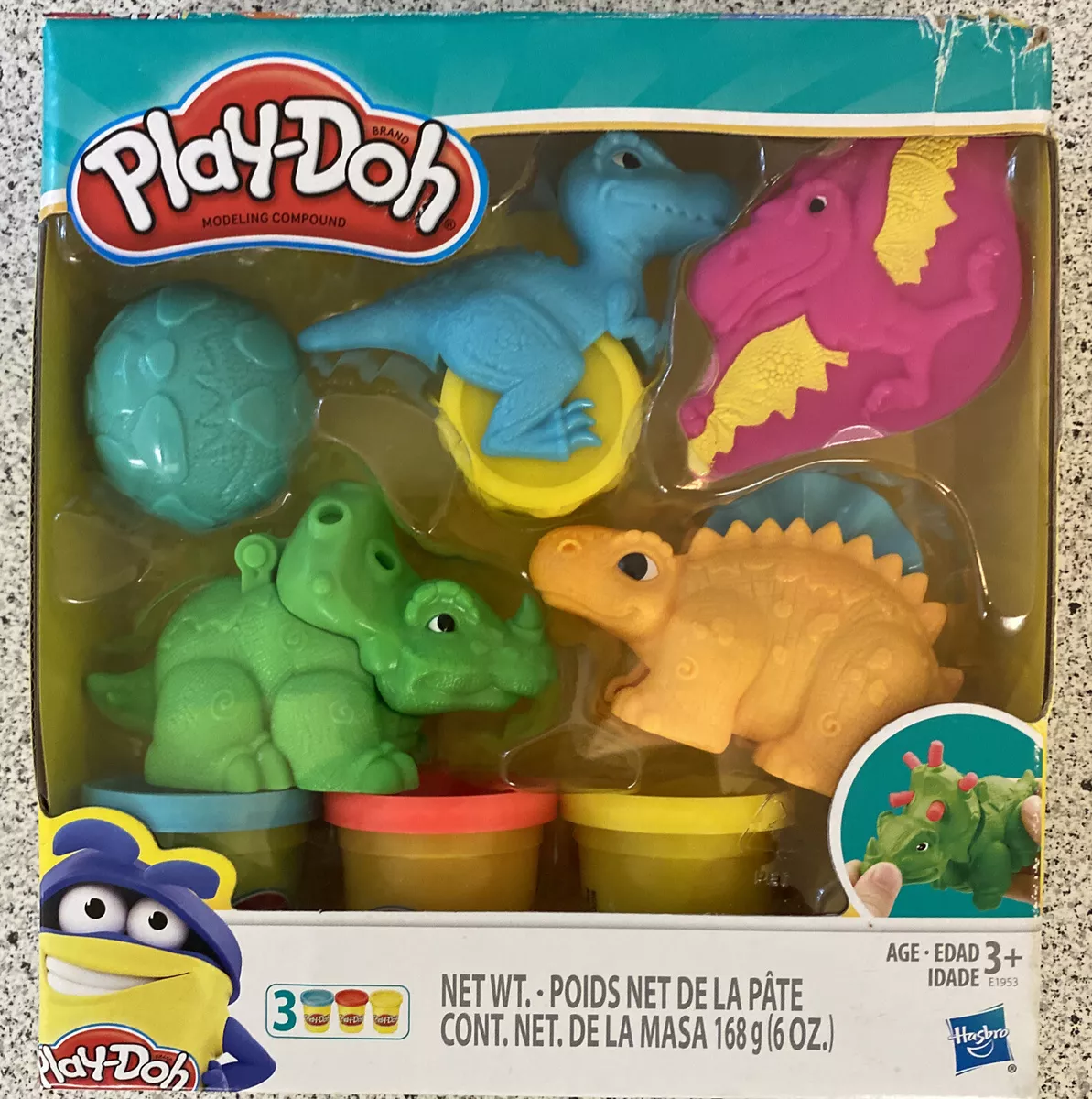 Play Doh Dino Tools Dinosaur Toys 3 Non Toxic Colors Non Toxic