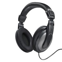 Hama TV Hi-Fi Headphones Comfortable Over Ear Long Lead 6M Cable Volume Control