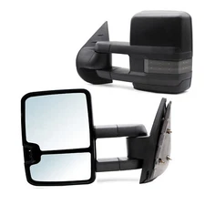 Manual Towing Mirrors For 2007-2013 Chevy Silverado 1500 2500 Truck Pickup
