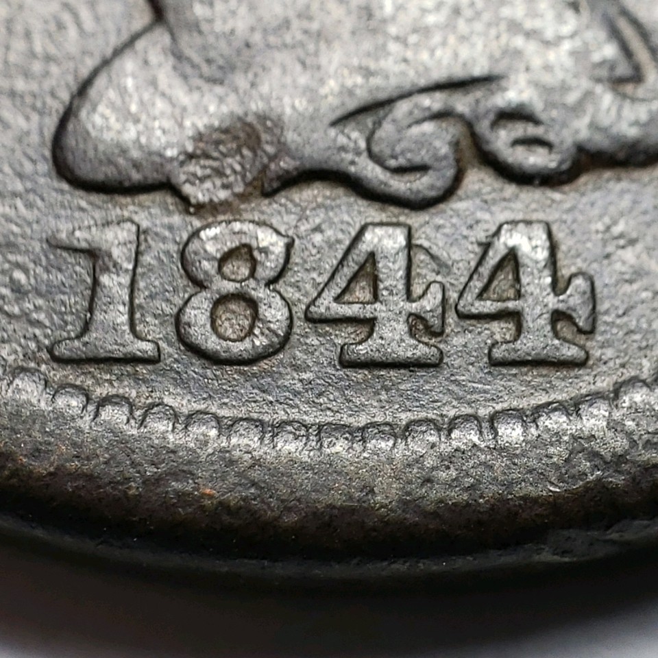 1844/81 1c Braided Hair Large Cent - RPD - Fine Dets - SKU-Z5906 | eBay