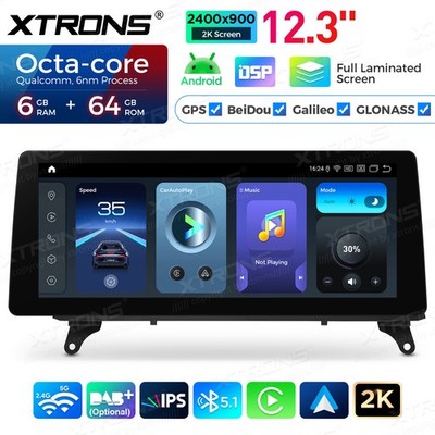 12.3'' Android 14 Radio for BMW X5 E70 X6 E71 CCC Keep Factory iDrive Head Unit