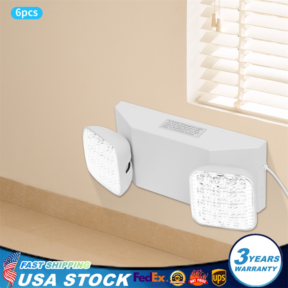 Emergency Lights Commercial Emergency Flood Lights Backup Battery Wall Light LED