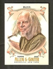 TOM BUNK 2021 Topps Allen & Ginter Baseball #250 - Cartoonist