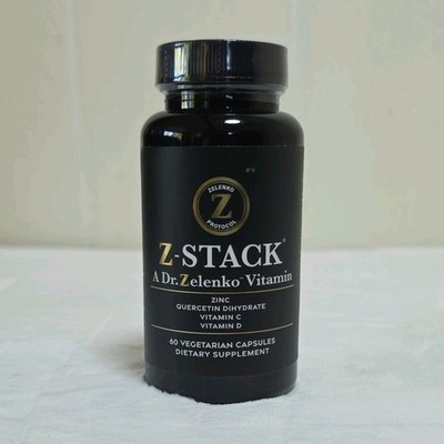Zelenko Protocol Z-Stack Zinc Quercetin Vitamins C D3 60 Caps Veg Exp 08/28