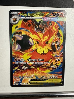 Pokemon Me: Ascended Heroes Mega Emboar Ex 273/217 SIR