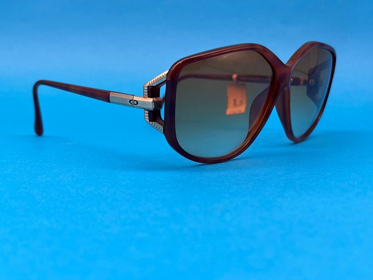 Vintage Christian Dior 2498 12 Oversized Sunglasses Brown Germany Rare 80s