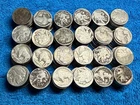 6 ROLLS (240 pcs) Cull BUFFALO NICKELS. Dateless, partial and full dates. #3