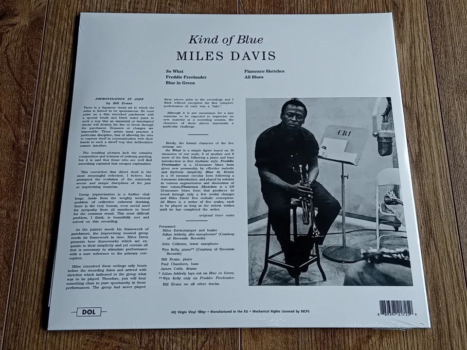 MILES DAVIS - KIND OF BLUE 180g LP RE GATEFOLD SLEEVE NEW SEALED - Image 2 of 2