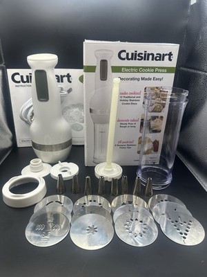 Cuisinart CCP-10 Electric Cookie Press Complete w/ 12 Discs & Decorating Tip