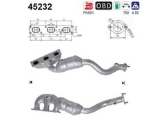 Katalysator AS 45232 für BMW X5 5er Touring E39 E53 7er E65 E66 E67 520 525 530