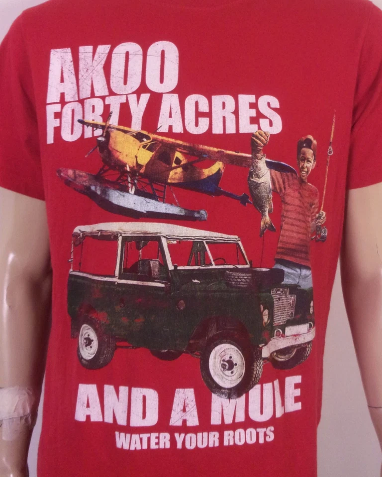 Usado en Excelente Condición Akoo Forty Acres And A Mule Camiseta Rap Camiseta Hip Hop Talla M Foto 2 de 4
