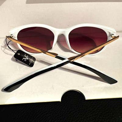 Versace 19.69 LLV9501 Women s Cat Eye Sunglasses White/Black