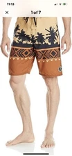 Life is Good Men’s Swim Shorts Size 32 Tribal Board Shorts