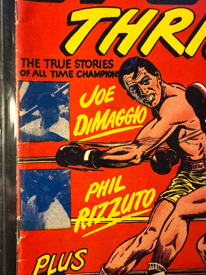 Sport Thrills #12 (Feb 1950) Joe DiMaggio Phil Rizzuto Yogi Berra Golden Age - Image 3 of 4