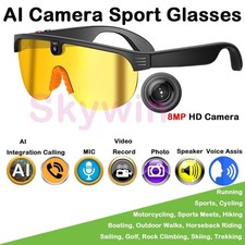 AI Smart Camera Glasses Wearable 1080P HD AI Bluetooth Waterproof Sport Glasses