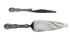 Reed & Barton Mirrorstele Francis I Sterling Handle Bar Knife and Pie Server Set
