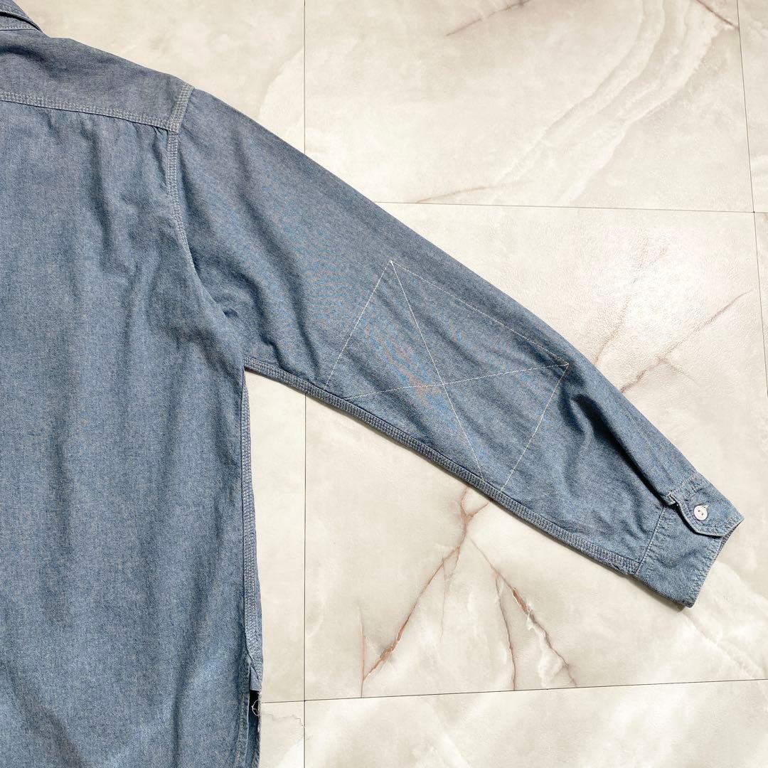 A18675 Engineered Garments Chambray Work Shirt Ma… - image 7