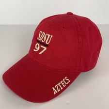 SDSU Aztecs Hat Cap StrapBack San Diego State University Basketball VTG 90s