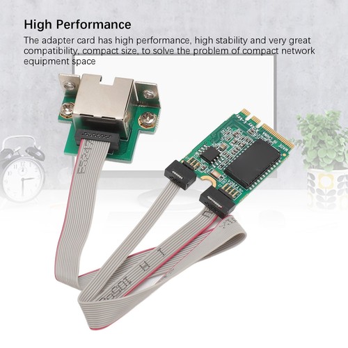 M.2 A+E Network Card Bent Pin Gigabit Ethernet Single Port RJ45 Server Networ FY - Afbeelding 21 van 24