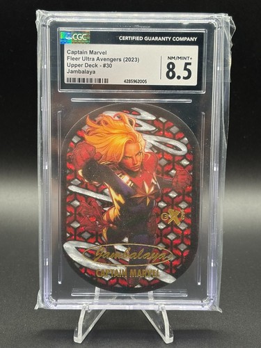2023 Fleer Ultra Avengers Captain Marvel Jambalaya #30 CGC 8.5