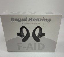 Royal Hearing F-aid Bluetooth Hearing Aid Bte Black Rechargeable Both Ears