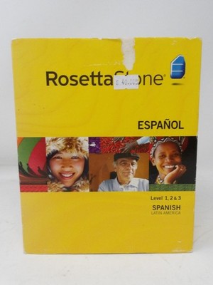 Rosetta Stone Espanol Spanish Latin America Level 1, 2 & 3 Set, 2007