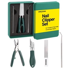 Ingrown Toenail Clippers Slanted Nail Clippers Set Nail Clippers for Men and ...