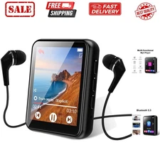 64GB MP3 Player Bluetooth 5.3 Touch Screen Music Player Portable mp3 Player w...