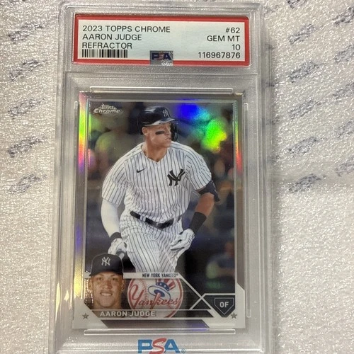 2023 Topps Chrome - Aaron Judge #62 Refractor PSA 10 Yankees MVP