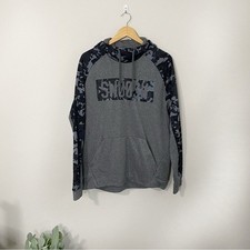 Nike Men's Size:Large Gray  Black Camo Print Hoodie Sweatshirt