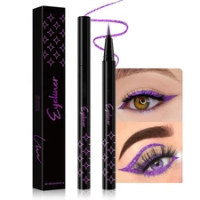 evpct 1Pcs Voilet Purple Glitter Glittering Diamond Shimmer Liquid Eyeliner E...