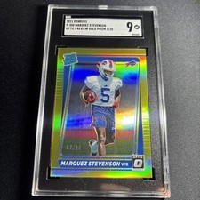 2021 Donruss Optic Marquez Stevenson Rated Rookie Gold /10 SGC 9 #P-300