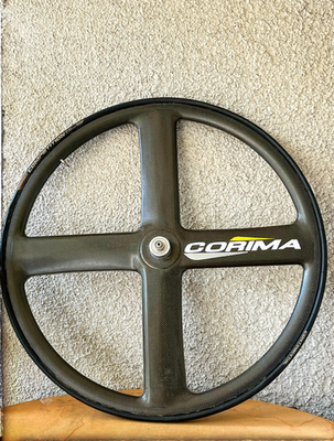 Track Corima 4 Spoke Carbon Front Wheel 650c Tubular – Made in
