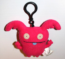 Uglydoll UPPY Hot Pink Monster Key Clip 4  Gund Pre-owned
