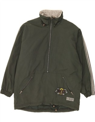 PROLINE Mens Pullover Windbreaker Jacket UK 38 Medium Green Polyamide BG01