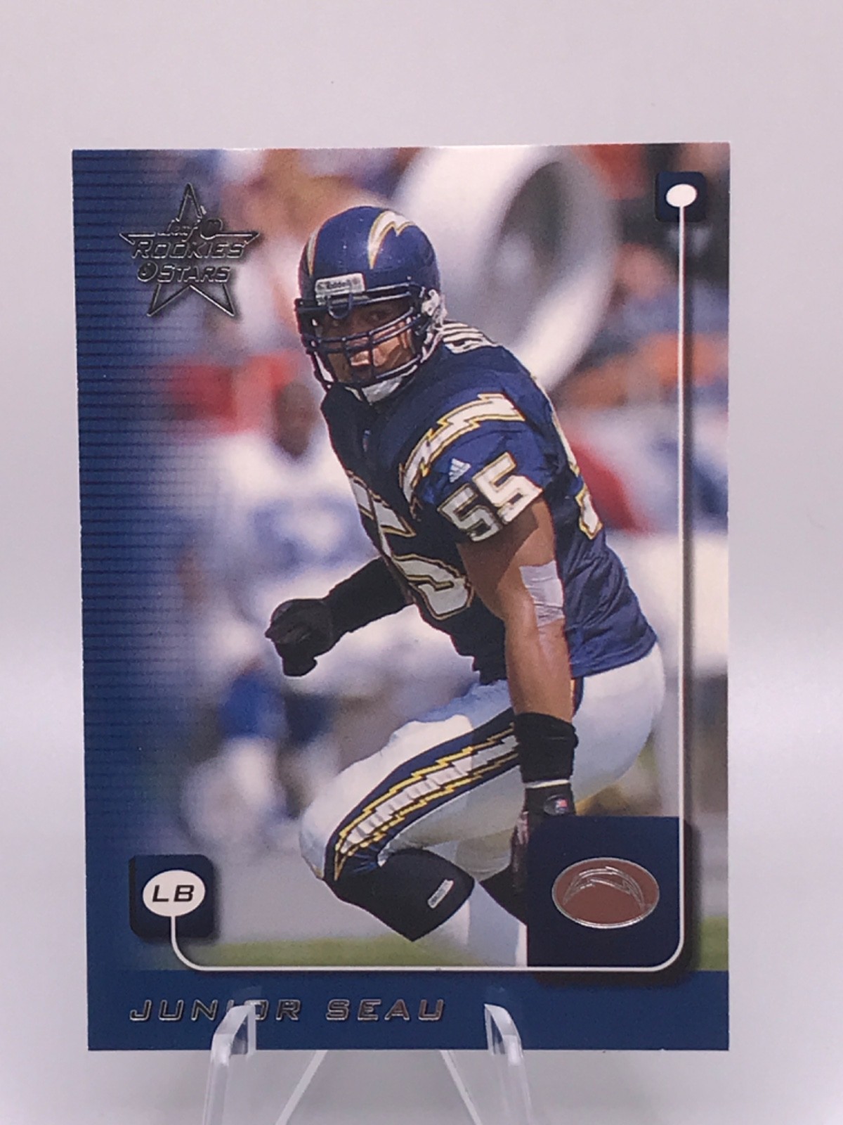 Junior Seau 1999 Leaf Rookies & Stars #157 HOF San Diego Chargers 1 Owner Sharp!