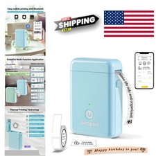 Label Maker Machine Portable Bluetooth Printer for Home Office Organization Blue