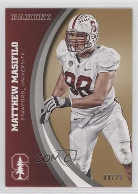 2015 Panini Stanford Cardinal Gold 9/25 Matthew Masifilo #31 0c2