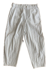 NEW Eileen Fisher Organic Cotton Ripple Lantern Pant White Grid Pattern Sz PM