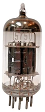 BALANCED GAIN (77.2, 77.4) RCA 5751 (LOWER GAIN 12AX7) BLACK PLATE HALO GETTER