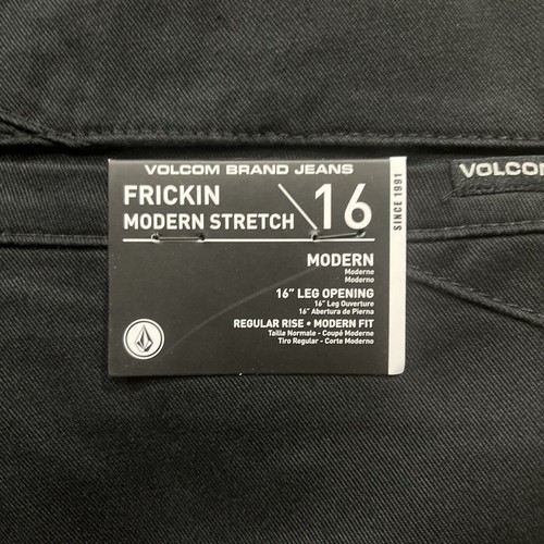Volcom Frickin Skate Modern Stretch Chino Pants Mens 29x30 Embroidered Leg Logo - Picture 4 of 7