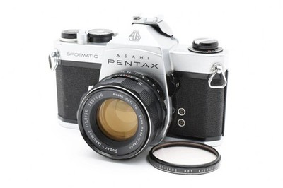 Pentax Spotmatic SP Film Camera Super Takumar 55mm F/1.8 Silver Used