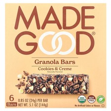 Granola Bars, Cookies  Cr me, 6 Bars, 0.85 oz 24 g Each