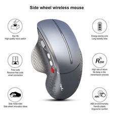 Wireless Vertical Mouse 2.4G Ergonomic Vertical Gaming Mouse 6-Button NVHX
