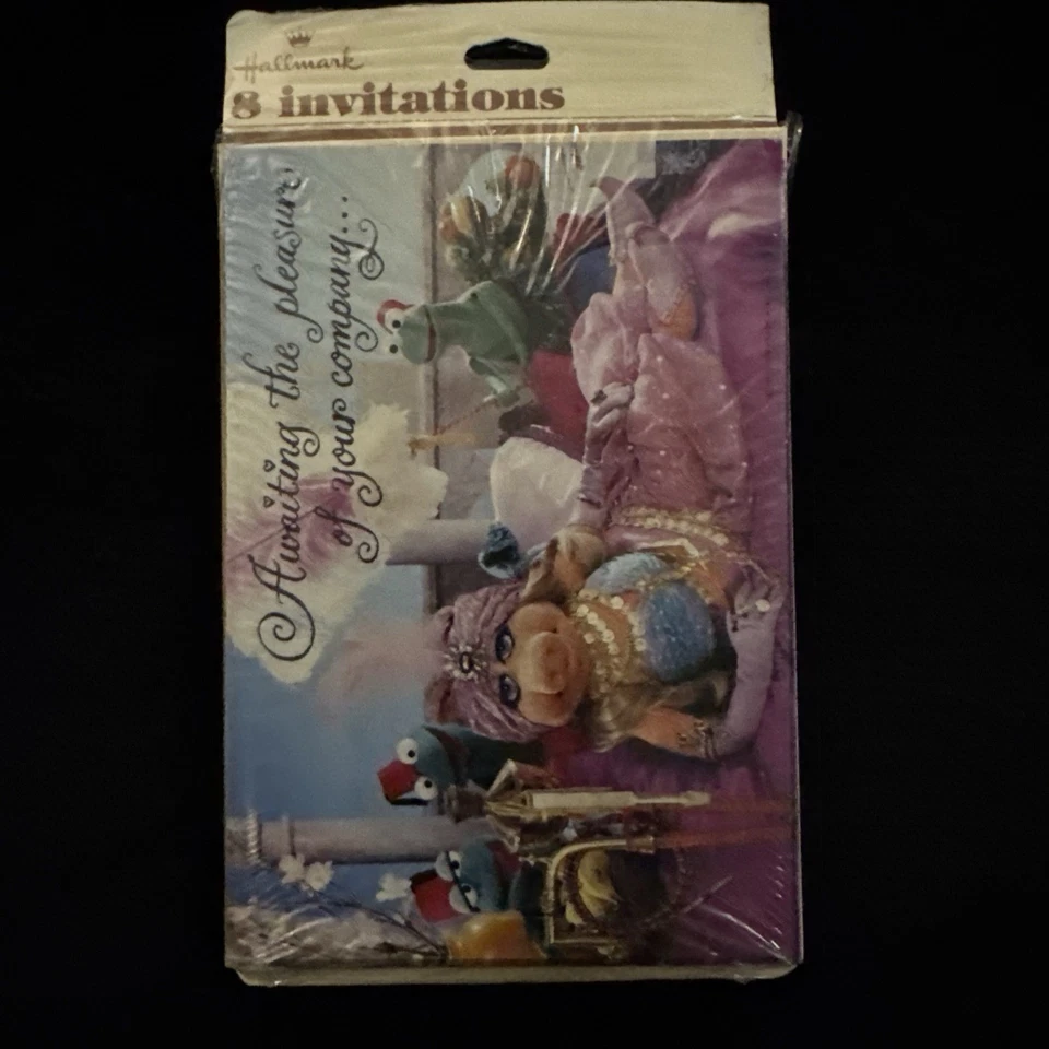 SELLADO Jim Henson MUPPETS 8 Invitaciones Sello Miss Piggy Kermit The Frog 1979 Foto 2 de 4