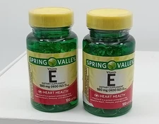 Spring Valley Vitamin E Supplement 400IU Twin Pack, 200 Softgel Capsules