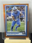 Front of 2025 Panini Donruss Optic David Montgomery Orange Prizm 250/299