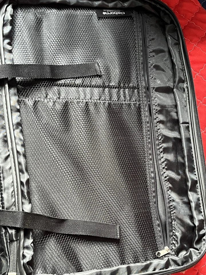 Claiborne Rolling Carry On Suitcase Luggage with Wheels Brown - Image 3 of 4