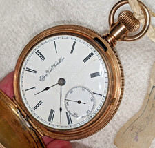 Elgin III Pocket Watch Gold Filled 1880s J505