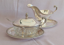 Set argento 800 Petruzzi & Branca  Salsiera + Formaggiera –